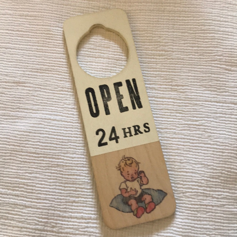 NWT handmade baby door hanger